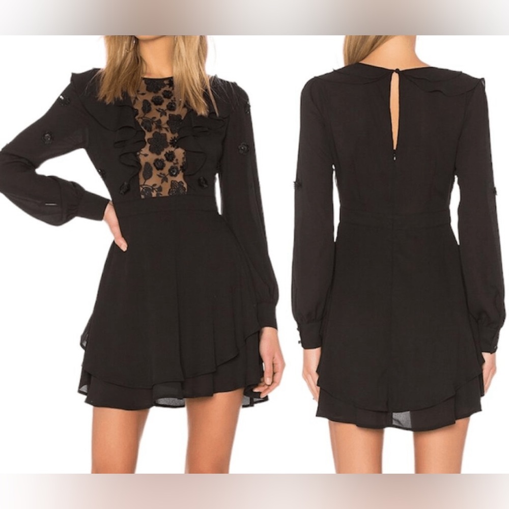 For Love and Lemons Vivi Embroidered mini dress